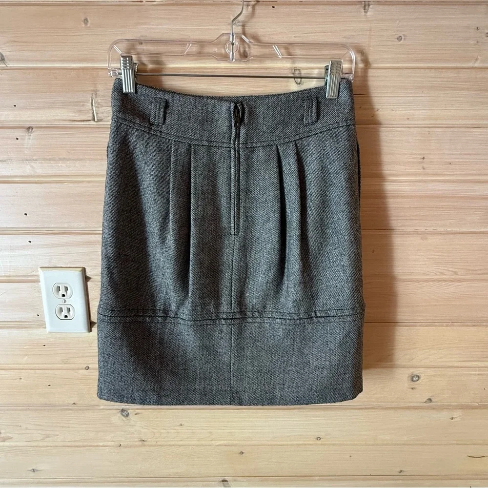 EUC Anthropologie Girls From Savoy Tweed Skirt Sz 4 - Picture 4 of 4